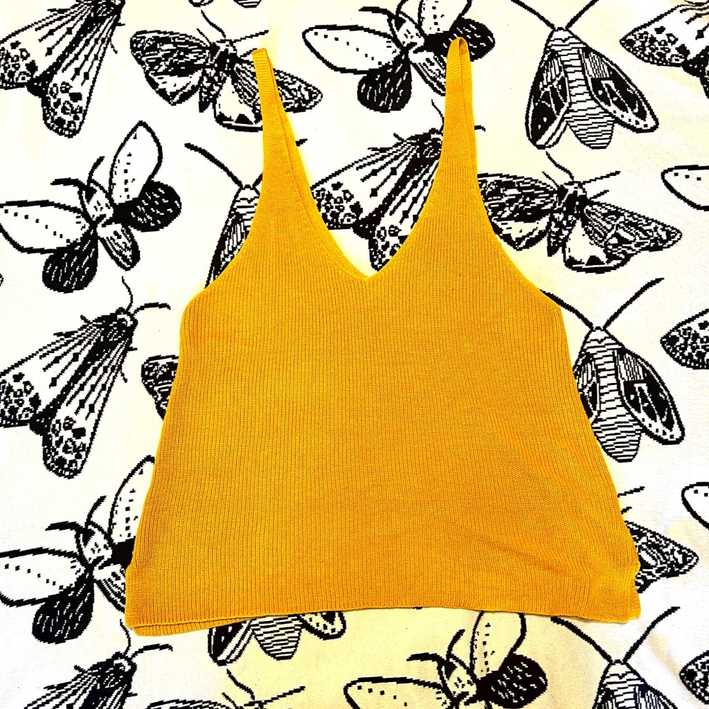 Forever 21 Mustard Knit Top